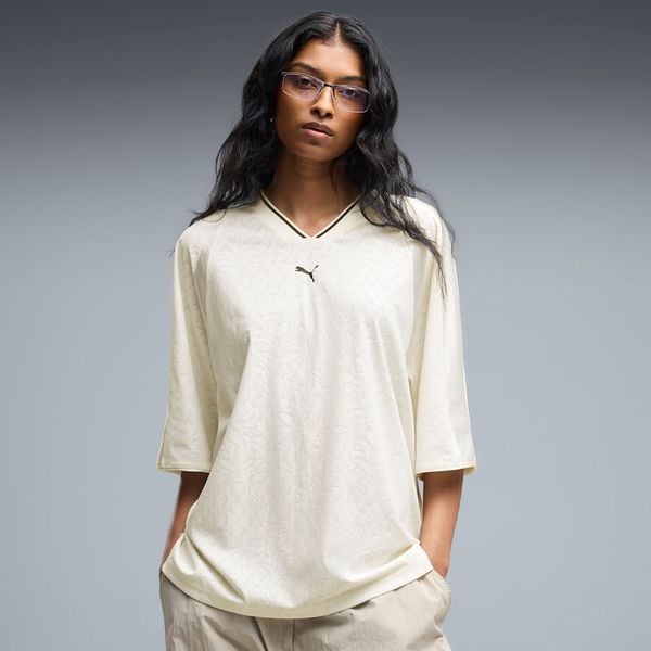  Áo Thi Đấu Thể Thao Nữ PUMA Lace Pack Oversized Short Sleeve Jersey 63874187 