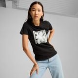  Áo Phông - Áo thun Thể Thao Nữ PUMA Graphics Puma Wording Tee 68299701 