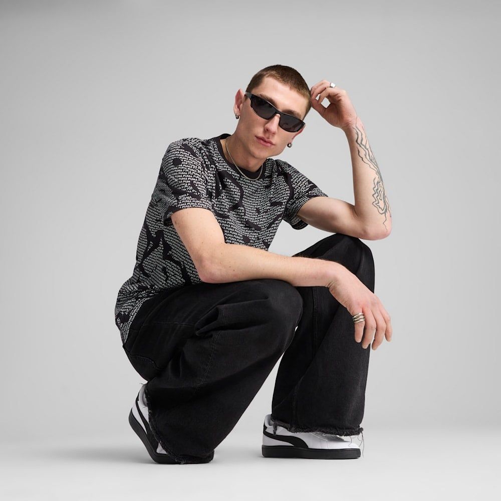  Áo Phông - Áo thun Thể Thao Nam PUMA Ess Logo Lab Aop Tee 68466801 