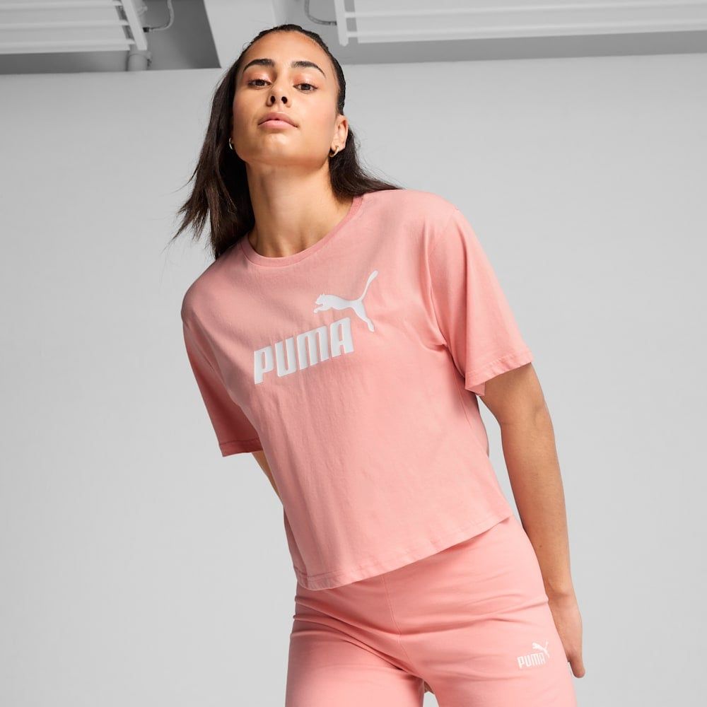  Áo Phông - Áo thun Thể Thao Nữ PUMA Ess Cropped No. 1 Logo Relaxed Tee 68497218 