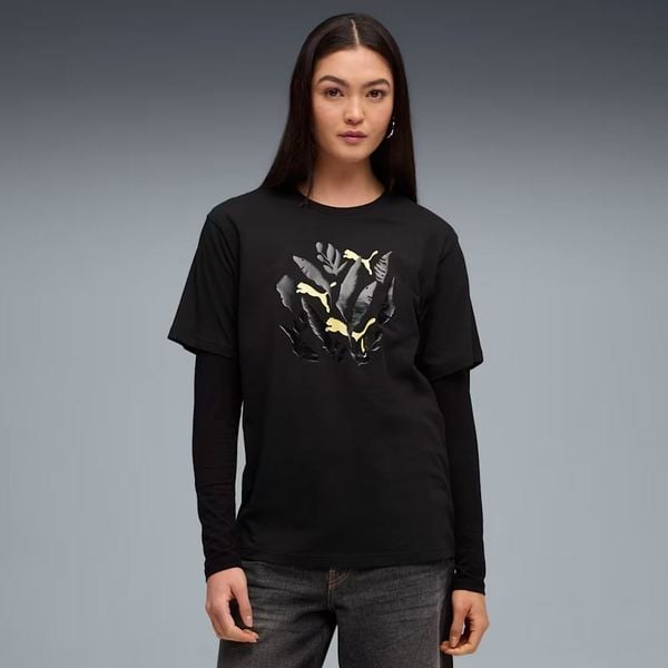  Áo Phông - Áo thun Thể Thao Nữ PUMA Graphic Relaxed Leaf Tee 68816501 