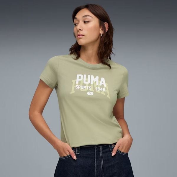  Áo Phông - Áo thun Thể Thao Nữ PUMA Graphic Varsity Tee 68816982 