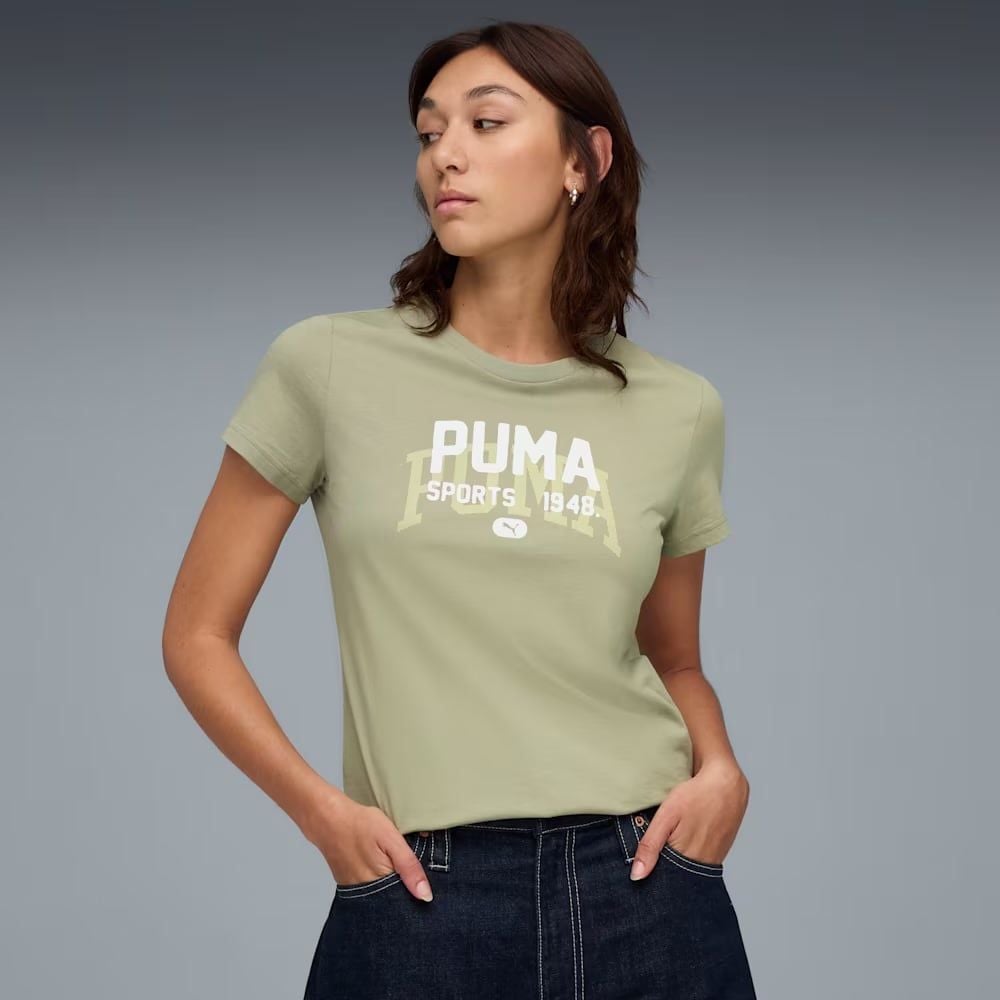  Áo Phông - Áo thun Thể Thao Nữ PUMA Graphic Varsity Tee 68816982 