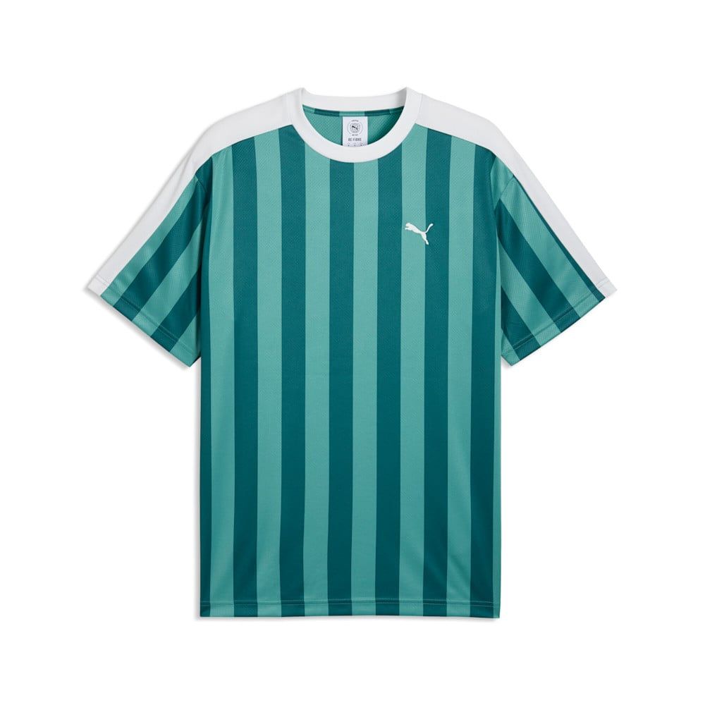  Áo Thi Đấu Thể Thao Nam PUMA Ess Relaxed Striped Football Jersey 69219541 