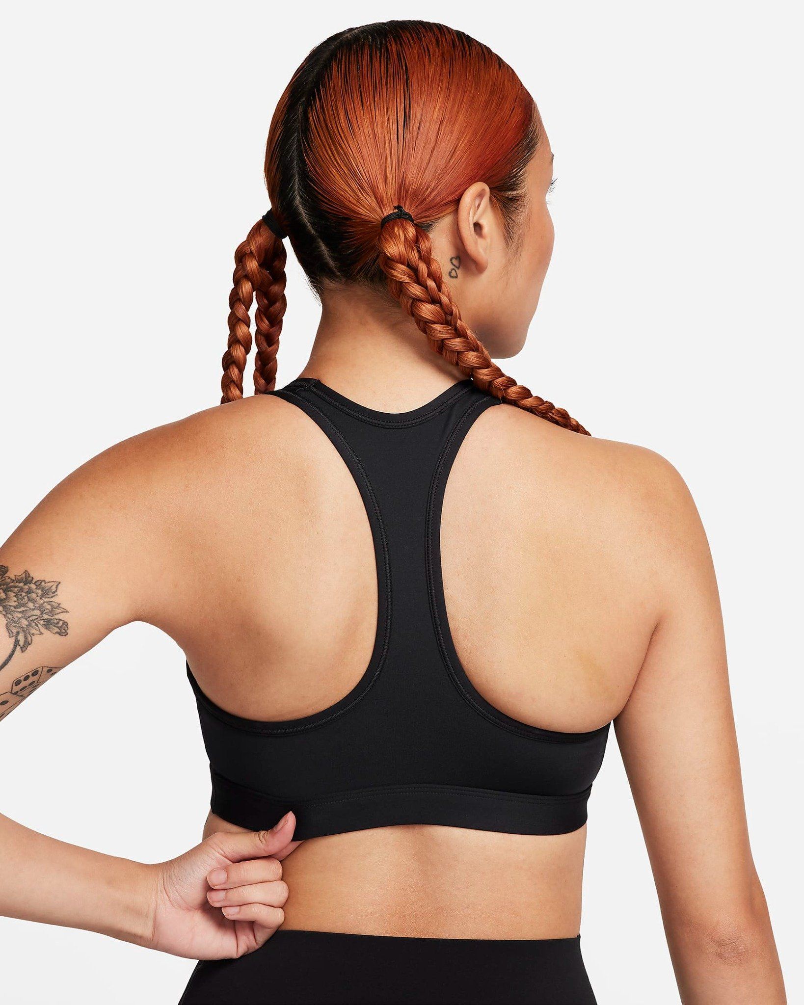  Áo Ngực Thể Thao Tập Luyện Nữ NIKE As W Nk Swsh Med Spt Futura Br FB4081-010 