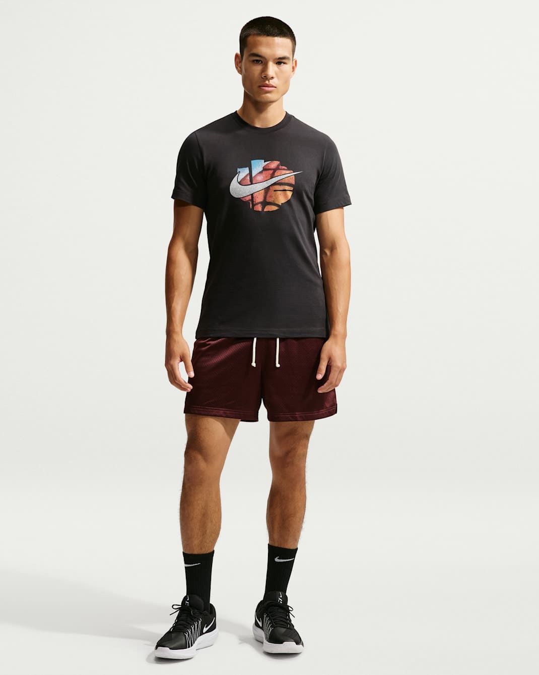  Áo Phông - Áo thun Bóng Rổ Nam NIKE As M Nk Tee Std Asbury Vrdna IM5047-010 