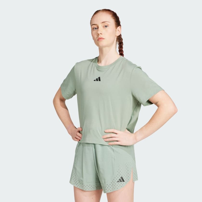  Áo Phông - Áo thun Tập Luyện Nữ ADIDAS W Hiit G T JD8227 