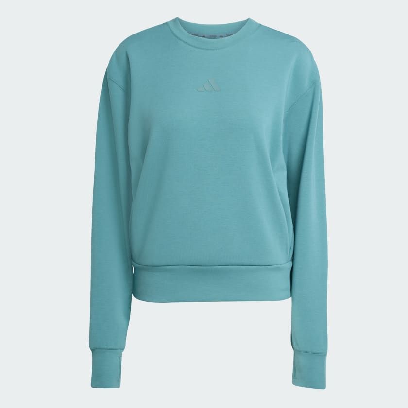  Áo Khoác Tập Luyện Nữ ADIDAS D4T Knit Crew JW3395 