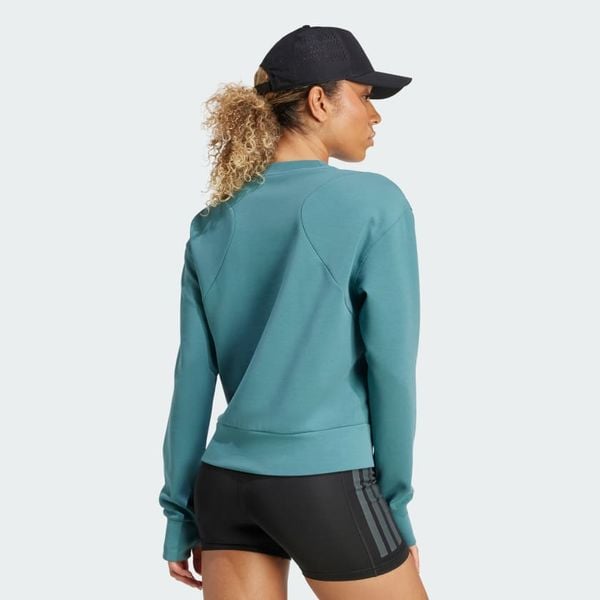  Áo Khoác Tập Luyện Nữ ADIDAS D4T Knit Crew JW3395 