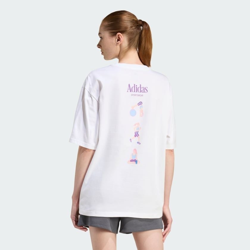  Áo Phông - Áo thun Thể Thao Nữ ADIDAS Soft Sport Os T JZ7904 
