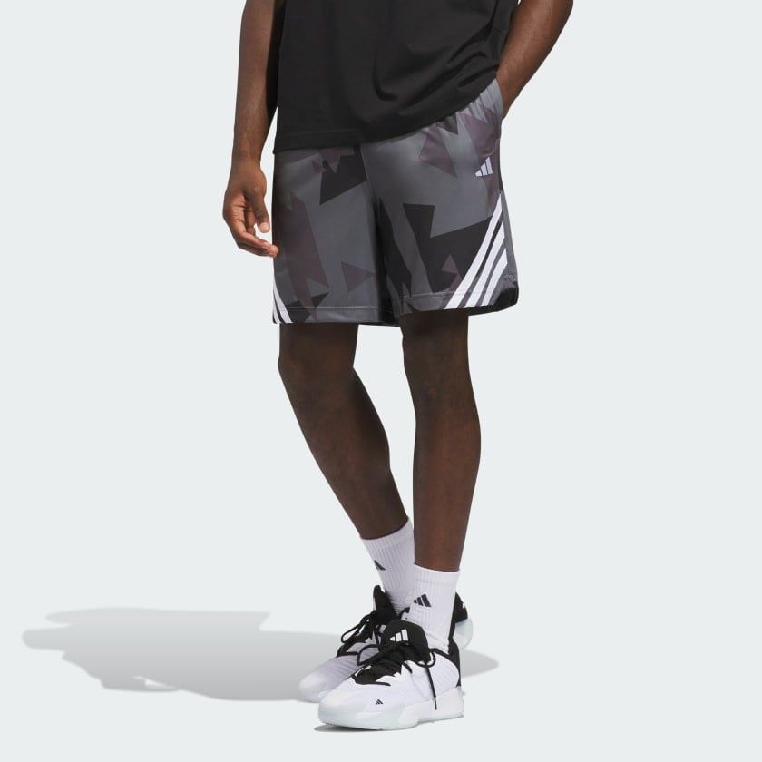  Quần Đùi Bóng Rổ Nam ADIDAS 3-Stripes Aop JZ7940 