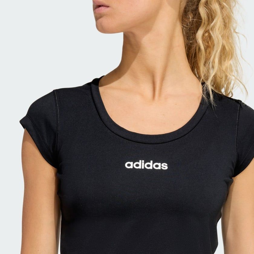  Áo Phông - Áo thun Tập Luyện Nữ ADIDAS Q1 Hyg Baby Tee KC7676 