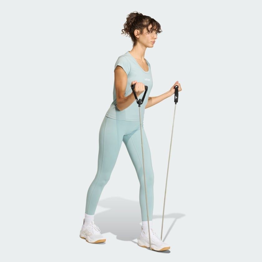  Áo Phông - Áo thun Tập Luyện Nữ ADIDAS Q1 Hyg Baby Tee KC7677 