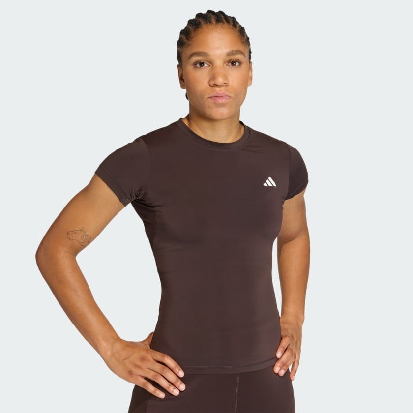  Áo Phông - Áo thun Tập Luyện Nữ ADIDAS Pwr Ess C Tee KD0114 