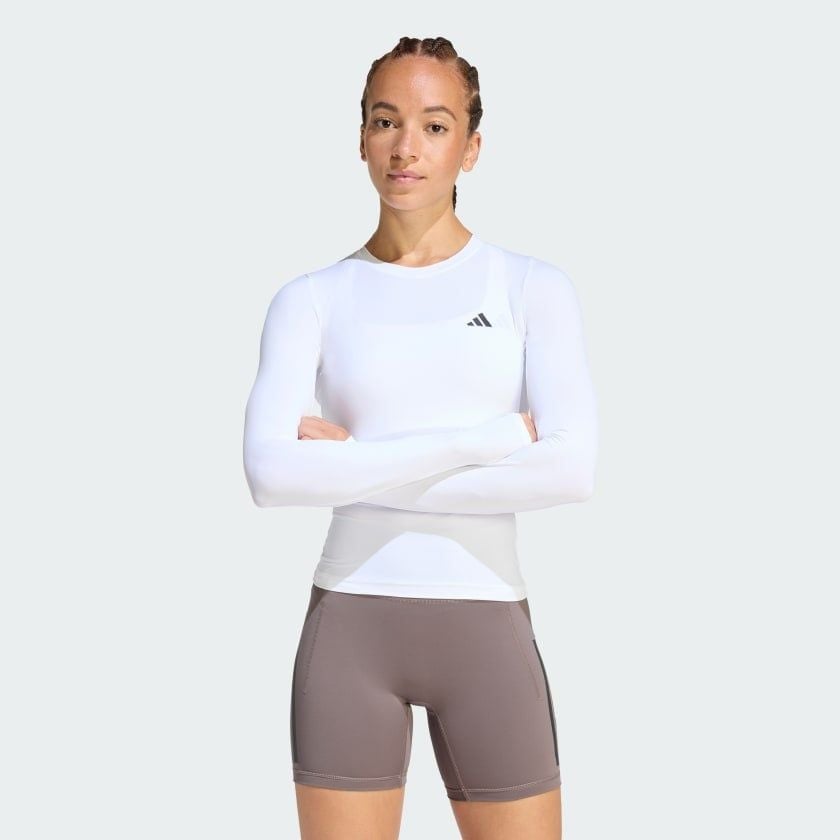  Áo Phông - Áo thun Tập Luyện Nữ ADIDAS Pwr Ess C Ls KD2211 