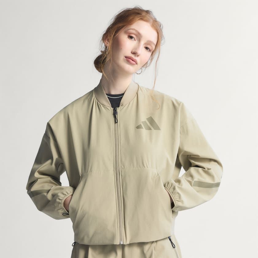 Áo Khoác Thể Thao Nữ ADIDAS W Z.N.E. Wv Bom KD8509 