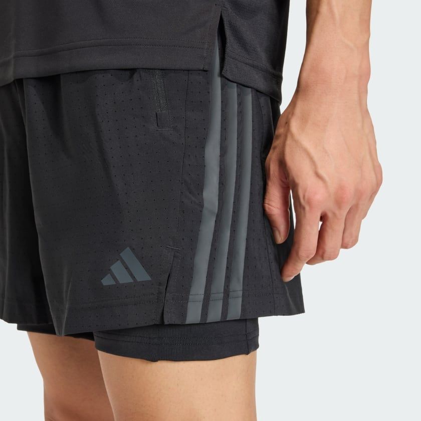  Quần Đùi Tập Luyện Nam ADIDAS Teches 2In1 Sho KE9633 