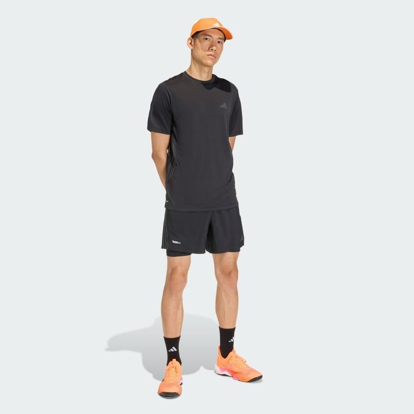 Quần Đùi Tập Luyện Nam ADIDAS Teches 2In1 Sho KE9633 