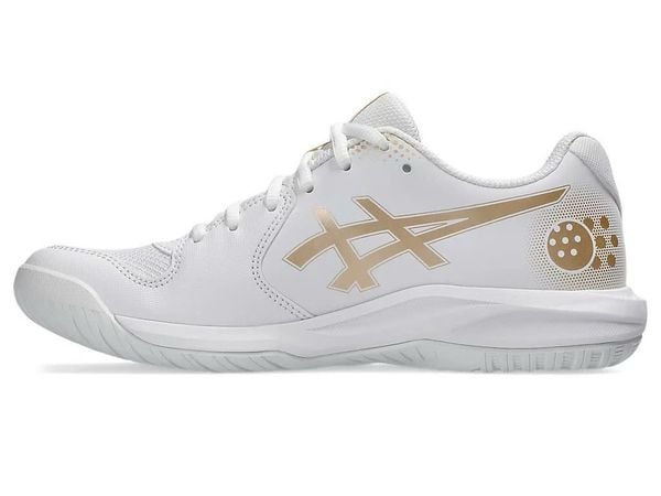  Giày Asics GEL-DEDICATE 9 White Champagne 1042A317-100 