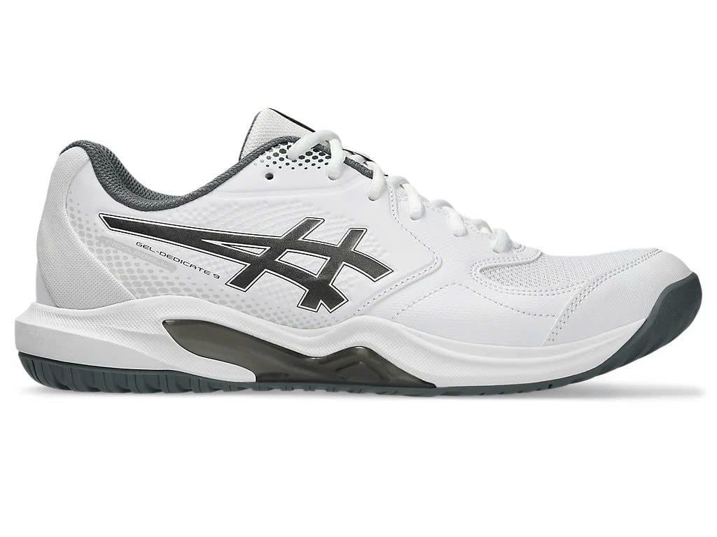  Giày ASICS GEL-DEDICATE 9 White/Gunmetal 1041A545-100 