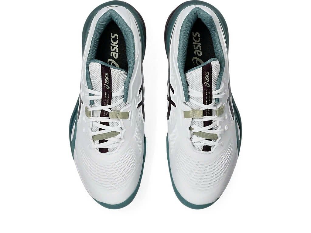  Giày ASICS GEL-RESOLUTION X White/Aurora Green 1041A481-104 