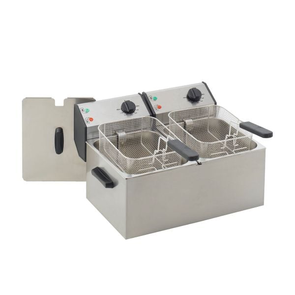 Electric Deep Fryer With 2 Tank (2x5L) | Roller Grill