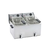 Electric Deep Fryer With 2 Tanks (2x8L) | Roller Grill