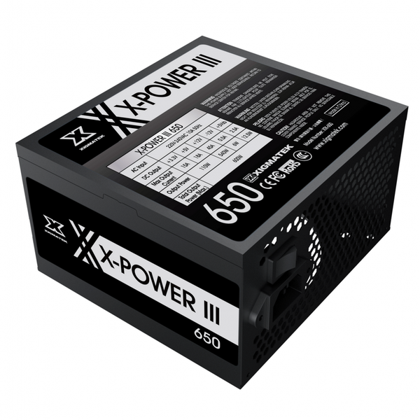 Nguồn 600W XIGMATEK X-POWER III X- 650 Black/Đen