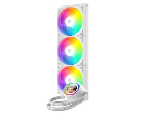 Tản nhiệt nước ID-Cooling FX360 ARGB LCD (Trắng)