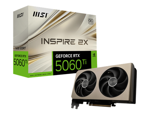 VGA MSI GeForce RTX™ 5060Ti INSPIRE 2X 16G OC