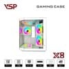 Vỏ Case VSP X8 - MATX - Trắng/White