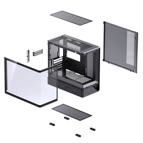 Vỏ case Jonsbo D200 Đen/Black | M-ATX