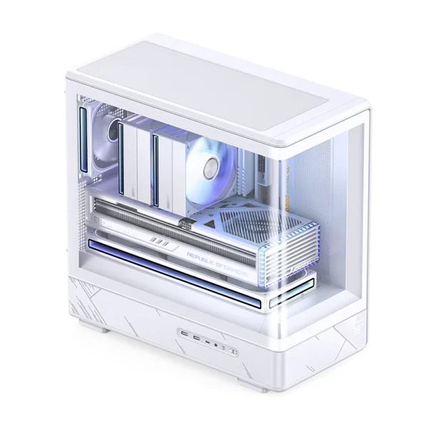 Vỏ case Jonsbo D200 Trắng/White | M-ATX