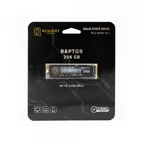 Ổ cứng SSD McQuest Raptor 256GB M.2 PCIe NVMe Gen3