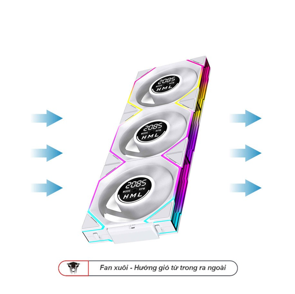 Fan Case Leopard Interstellar V3 Trắng/White | Kit 3 fan