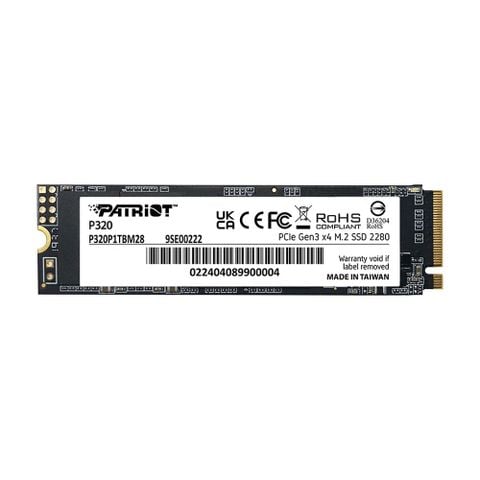 Ổ cứng SSD 1TB Patriot P320 M.2 2280 PCIe Gen3x4