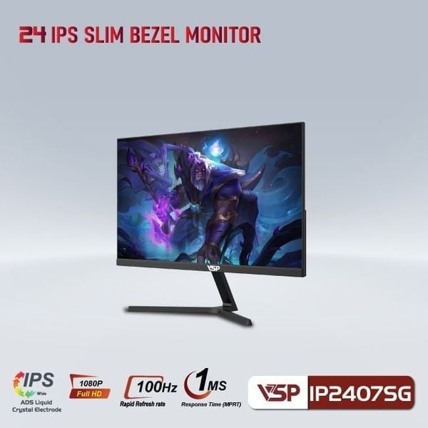 Màn hình VSP IP2407SG 24 inch IPS 100Hz Full HD Phẳng