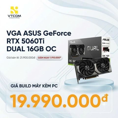 VGA ASUS GeForce RTX 5060Ti DUAL 16GB OC