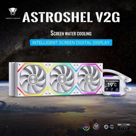 Tản nhiệt nước Leopard Astroshell V2G 360 ARGB Digital Trắng/White
