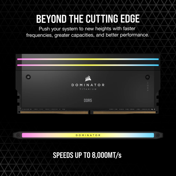 RAM Corsair Dominator Titanium RGB 64GB (2x32GB) 6000 DDR5 Black