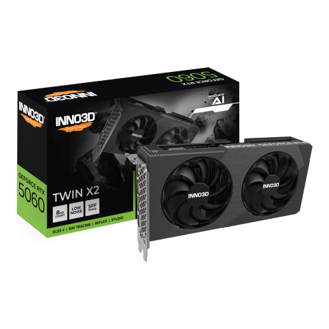 VGA INNO3D Geforce RTX 5060 Twin X2 Black 8GB OC