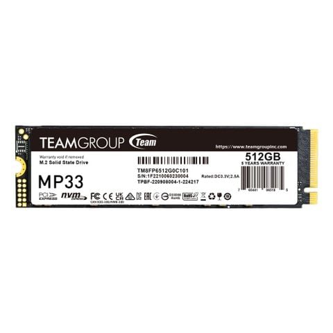Ổ cứng SSD TeamGroup 512G MP33 M.2 PCIe Gen3x4