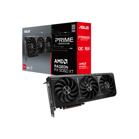 VGA ASUS Radeon RX 9060XT PRIME 8GB OC 3 Fan