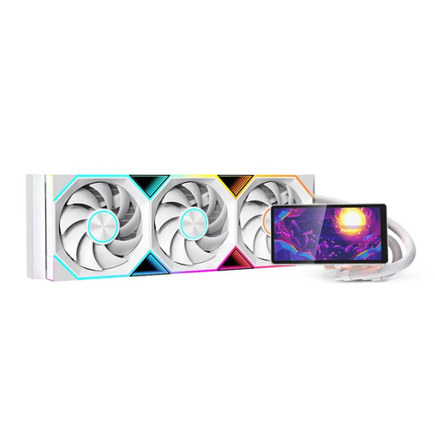 Tản nhiệt nước Leopard Proflow 360 LCD ARGB Trắng/White