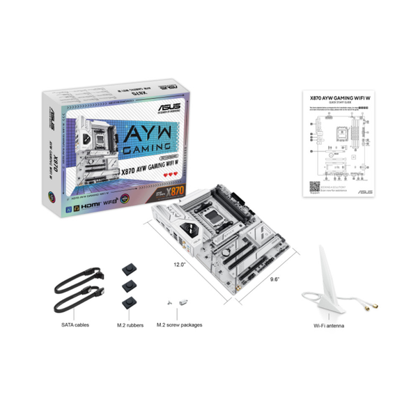 Bo mạch chủ ASUS X870 AYW Gaming W Wifi DDR5