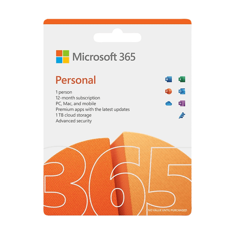 Phần mềm Microsoft Office 365 Personal | 12 tháng, 1 người, 5 thiết bị/tài khoản (Word, Excel, PowerPoint, 1TB OneDrive)