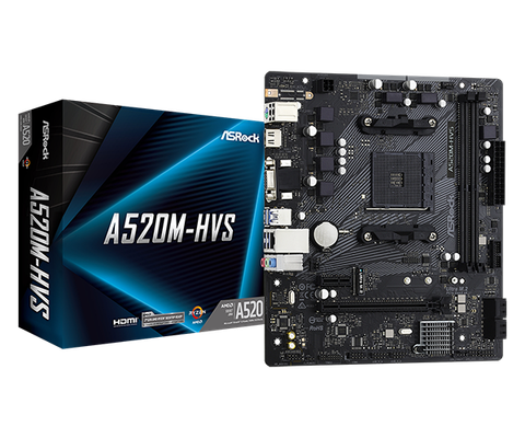 Bo mạch chủ Asrock A520M - HVS DDR4