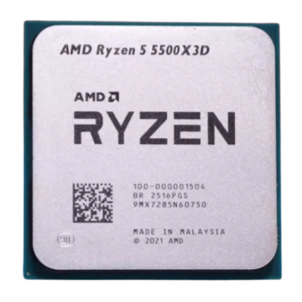CPU AMD Ryzen 5 5500X3D | AM4, 6 nhân/12 luồng, 96MB, 105W, Max 4.0 GHz - Tray