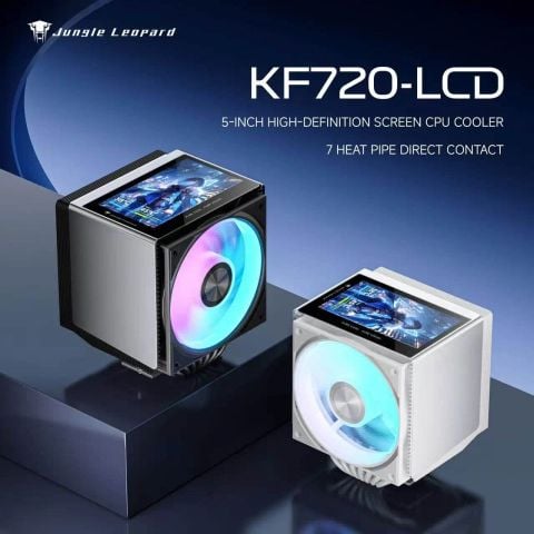 Tản Nhiệt Khí Leopard KF720 LCD 5 inch Trắng/White