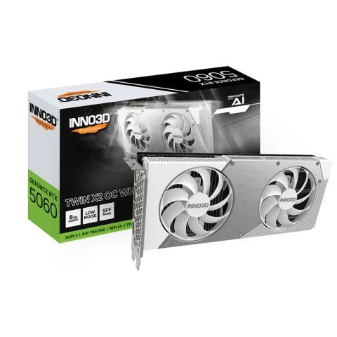VGA INNO3D Geforce RTX 5060 Twin X2 White 8GB OC